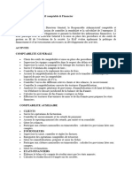 Responsable Administratif Comptable Et Financier