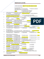 Parasitology Practice Exam - Liwanag