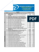 Tabela Compuservice Informática