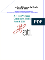 Full Download PDF of ATI RN Proctored Community Health Form B 2016 All Chapter