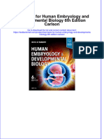 Full Download PDF of Test Bank For Human Embryology and Developmental Biology 6th Edition Carlson All Chapter