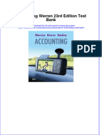 Full Download PDF of Accounting Warren 23rd Edition Test Bank All Chapter