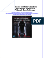 Full Download PDF of Solution Manual For Modern Systems Analysis and Design, 9th Edition, Joseph Valacich Joey F. George All Chapter