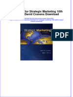 Full Download PDF of Test Bank For Strategic Marketing 10th Edition David Cravens Download All Chapter