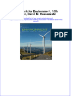 Full Download PDF of Test Bank For Environment, 10th Edition, David M. Hassenzahl All Chapter