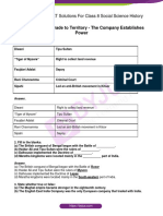 NCERT Solutions For Class 8 Social Science History Chapter 2 From Trade To Territory The Company Establishes Power