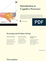 Introduction To Cognitive Processes