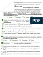 Avaliação de História 1º Bimestre