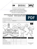 1° Inst. Eval. 1er. Momento Ciclo Escolar 22-23