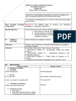 Jasper English Lesson Plan - Sentences