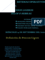 Presentación Bien de Procesos Ligeros Hilos o Hebras