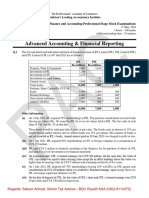 Pac All Cfap Mocks QP With Solutions Compiled by Saboor Ahmad