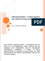 Paradigmas y Enfoques de Investigación