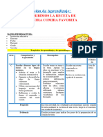 Sesión Com Escribimos La Receta de Nuestra Comida Favorita