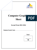 Computer Graphics Sheet 1