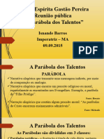 A Parábola Dos Talentos