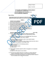 Chemistry CH 5115 - Organic Chemistry