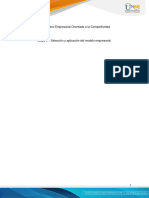 Selección y Aplicación Del Modelo Empresarial