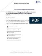 A Critical Review of Aboriginal Education in Canada Eurocentric Dominance Impact and Everyday Denial