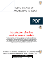 Emerging Trends of Rural Marketing in India