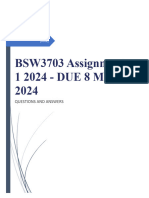 BSW3703 Assignment 1 2024