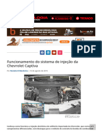 Funcionamento Do Sistema de Injeção Da Chevrolet Captiva: Revista O Mecânico