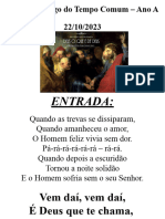 XXIX Domingo Do Tempo Comum - Ano A 22 DE OUTUBRO DE 2023