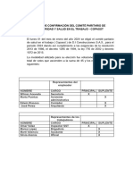 Acta de Confirmación Del Copasst