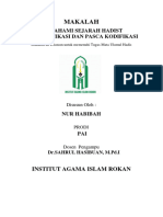 Memahami Sejarah Hadist Pra Kodifikasi Dan Pasca Kodifikasi