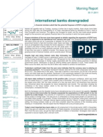 Large International Banks Downgraded: Morning Report