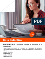 Guía Didáctica Innovación Docente e Iniciación A La Investigación 2023-2024