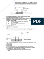 Effect of An Electric Current On Substances Q