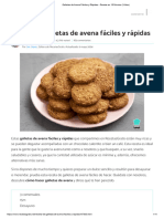 Galletas de Avena Fáciles y Rápidas - Receta en 15 Minutos (Vídeo)