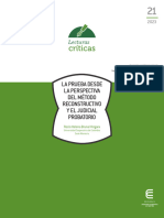 La Prueba Desde La Perspectiva Del Metodo Reconstructivo y El Judicial Probatorio