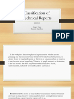 Classification of Technical Reports