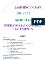 Java Programming 18CS653-Module-2