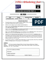 Jee 2024-Advanced Booster Test-3 - Paper