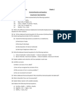 Chemistry Class 10th Chemical Reactions and Equations