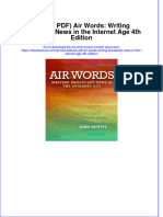 (Ebook PDF) Air Words: Writing Broadcast News in The Internet Age 4th Edition Download