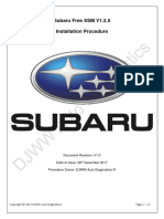 Subaru Free SSM V1.2.5 Installation Instructions