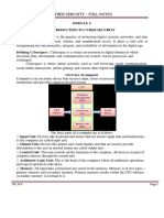 Cyber Sercuity - Full Notes: Nie FGC