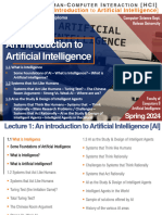 CSSE 502 Human Computer Interaction (Intro. To AI - Lec. 1 - An Introduction To Artificial Intelligence) Spring 2024