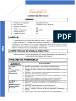 Silabo de Gestion de Procesos