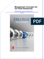 Strategic Management: Concepts 3rd Edition Frank Rothaermel Full Chapter PDF