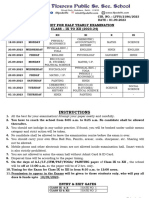 DS of Half Yearly Examination Ix To Xii 202324