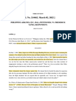 (G.R. No. 214662. March 02, 2022) : Philippine Airlines, Inc. (Pal), Petitioner, vs. Frederick Yañez, Respondent