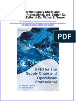 Dơnload RFID For The Supply Chain and Operations Professional, 3rd Edition Dr. Pamela J. Zelbst & Dr. Victor E. Sower Full Chapter