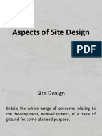 E1 - 3RD - Aspects of Site Design