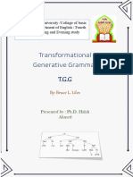 Transformational Generative Grammar