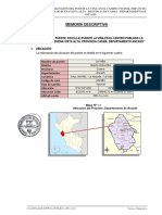 Memoria Descriptiva Puente La Viña